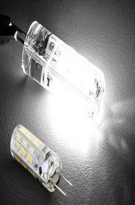 SMD 3014 Bombillas Lámpara de araña Luces de cristal DC 12V G4 2W 24 Leds blanco cálido Luz de maíz LED blanca fría con 2 años de garantía 4329948
