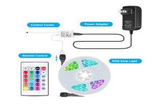 SMD 3528 5M 300led RGB led strip licht Waterdichte buitenverlichting Meerkleurige Tape Lint 24 toetsen DC12V adapter set4841442