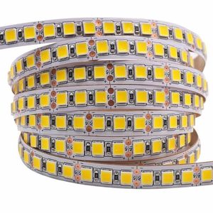 Bande lumineuse LED SMD 5054, 5M, 120 diodes, m, Flexible, DC12V, plus lumineuse que 5050 2835 5630, blanc froid, bleu glace, rose, rouge, D1 5253K