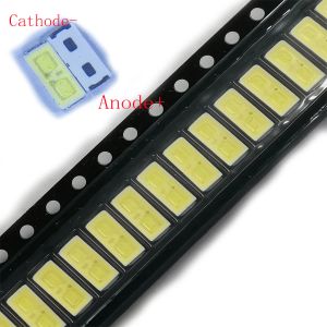 SMD LED 7030 6V 1W 90LM Koud Wit Twee-Emitting-Chips 7.0*3.0MM voor TV Strip Reparatie Backlight Toepassing