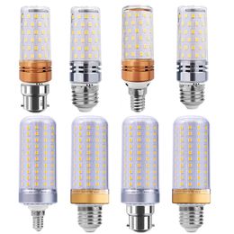 SMD2835 Ampoules LED Bougie E27 E26 B22 E14 12W 16W 110V 220V 230V Économisez de l'énergie Blanc froid chaud LED Lampe de maïs Blanc froid 6500K Natures Blanc 4000K crestech168