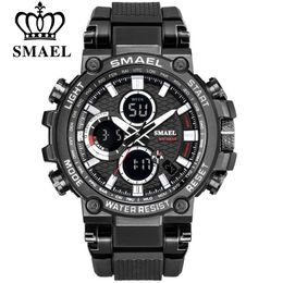 Smeer Men Horloge Digitale Waterdichte Klok Leger Militaire Horloges LED Heren Horloges 1803 Sport Horloge voor Mannen Relogio Masculino X0524