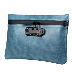 Geurbestendige tassen en container met lock-actieve koolbarrière Travel Bag Case voor medicatie, kruiden, specerijen, parfum, wierook PU-leer