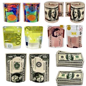 PROBACIÓN DEL SELLO VACÍO Mylar Bag 3.5 Gram Money Design REUSABLE POUNTO PLAST STACK POUS