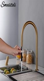 Pmesiteli Nouveau robinet invisible Pull Out Pulpor-têtes à double trou simple Handle et lait massif massif massif de cuisine masquage de cuisine Tap T208411219