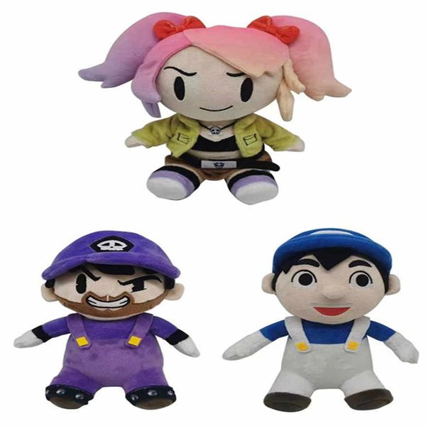 SMG3 PLUSHIE Pluche pop SMG4 Geanimeerde omtrek paars Kleine man pluche figuur aangepaste batch haar zachte pluche knuffel