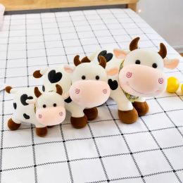 Sourire Cow Toys Toys Pouet Animal pour filles Animal coton Poupée en peluche Poupée remplie pour la maison anniversaire
