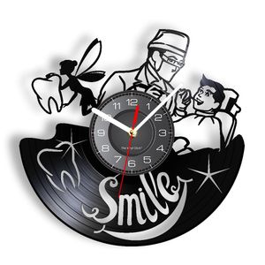 Sourire It's Tooth Fairy Decorative Wall Clock Dental Clinic Hospital Stomatology Department Wall Watch with LED Gift for Dentist