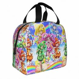 Smile Precure Anime Isolate Lunch Sac Glitter Force Yayoi Miyuki Nao Reika Akane Cooler sac fourre-tout