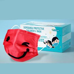 Smiley Face Mask Creative Personality Impresión Desechable Expresión de los niños Polvo a prueba de polvo y anti-Smog Face Masks