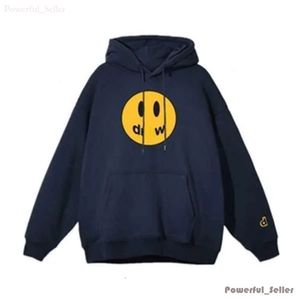 Smiley Face Geel Man Retro Draw Hoodie Letters Print Sweatshirt Dames T-shirt Lente Trend Lange mouw Top High Street Drews House 1412