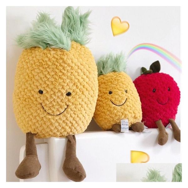 Visage souriant poupée mignonne Stberry petit ananas P jouet fruit anniversaire fille coeur cadeau livraison directe Dhgaw
