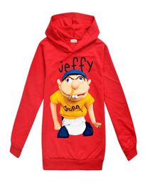 sml Jeffy imprimé enfants sweats à capuche 614T enfants garçons dessin animé imprimé sweats à capuche 115165cm enfants vêtements de créateurs garçons entier BS6338778