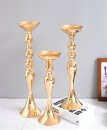 SML Mermaid Bandlers Exquisite Wedding Props Guide Road Guide Silver Gold Metal Candlestick Europe Mobasing pour Home Decora8544755