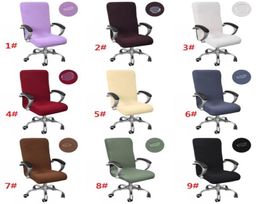 SML Funda para silla de oficina Tamaño universal Fundas para sillas giratorias impermeables elásticas Fundas para sillas con brazos elásticos modernos 3065351