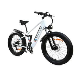 USA Voorraad 26 Inch 4.0 Dikke Band Verborgen Batterij E-bike Volledig geveerde 48V 12AN 500W Elektrische fiets 7 Snelheden hydraulische olierem