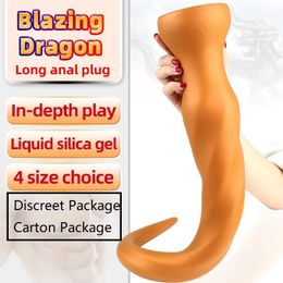 SMLXL Long Buttpllug Plug Anal stimuler GSpot gode 18 jouets sexuels pour femmes hommes masturbateurs baguette de Massage de la Prostate 240202