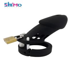SMMQ Silicone Cock Ring CB6000 Cage Five Tailles pour Testic Sex Toys Men Ball Sageur Gay Shop 2207043064205