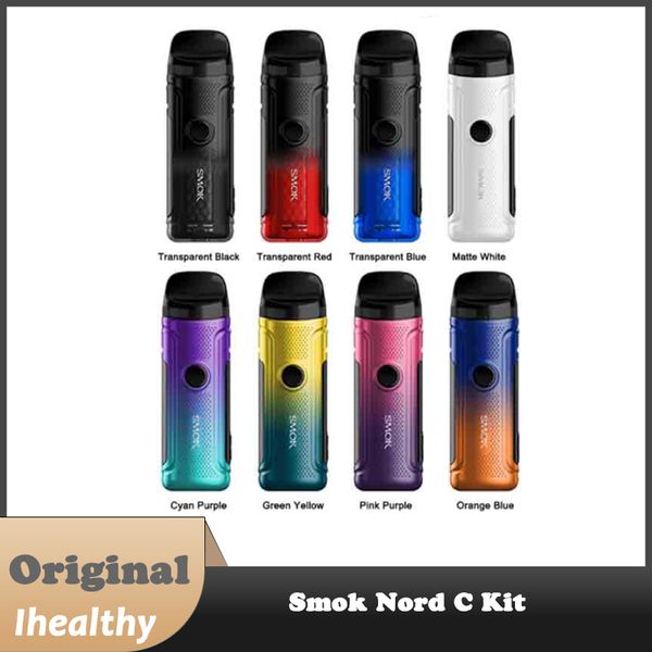 Kit SMOK Nord C Pod Batterie intégrée de 1800 mAh Avec pod de 4,5 ml Compatible avec les bobines RPM 2