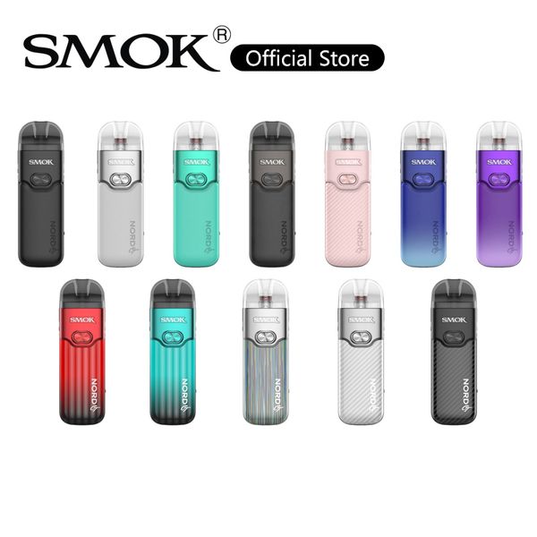 Smok Nord GT Pod Kit 80W Vape System Batterie intégrée 2500mAh Cartouche 5ml avec bobine maillée RPM3 0,15ohm 0,23ohm 100% authentique