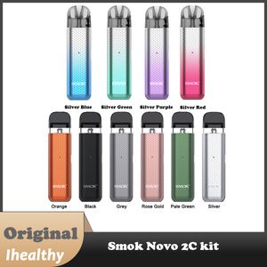 Kit SMOK Novo 2C Batterie 800mAh avec 2ml Novo 2X Meshed 0.8ohm MTL Vaporisateur de cigarette électronique à dosettes vides