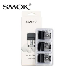 SMOK Novo 3 Pod Mesh 0.8ohm Bobine 1.7ml Système de remplissage latéral de cartouche pour NOVO 3 KIT E cigarette Vape Authentique