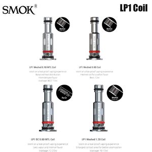 SMOK NOVO 4 Coil LP1 Mesh 0.8ohm DC MTL 0.8ohm/0.9ohm 5 stks/pak 3 Siliconen Ringen Lekvrij Vape Sigaret authentieke