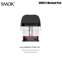 SMOK NOVO 5 Pod Meshed 0.7ohm MTL Atomizador 2 ml Capacidad vacía Apto para cigarrillo electrónico NOVO 5 Kit Vape 3pcs / Pack Auténtico