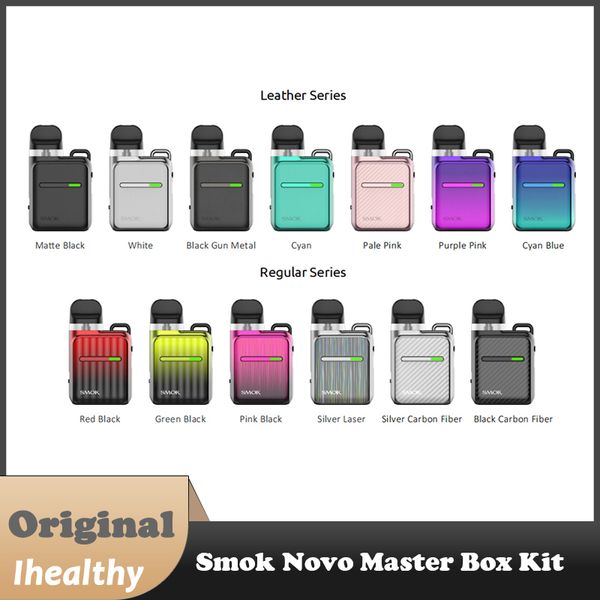 SMOK Novo Master Box Kit Batterie intégrée de 1000 mAh Capacité de 2 ml Convient pour Novo/Novo 2/Novo 2X Pod Prend en charge le bouton/système de tirage automatique