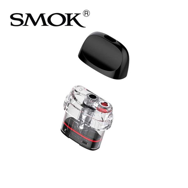 Smok Novo Meshed Pod 0.6ohm 0.8ohm 1.0ohm 2ml Cartouche anti-fuite à remplissage supérieur Double anneaux en silicone Système de vape pour kit Propod GT 100% authentique