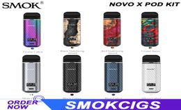 SMOK NOVO X POD KIT Alimenté par une batterie intégrée de 800 mAh Sortie 25 W avec 2 ml NOVO X Meshed Pod DC Pod 08ohm Authentic9764866