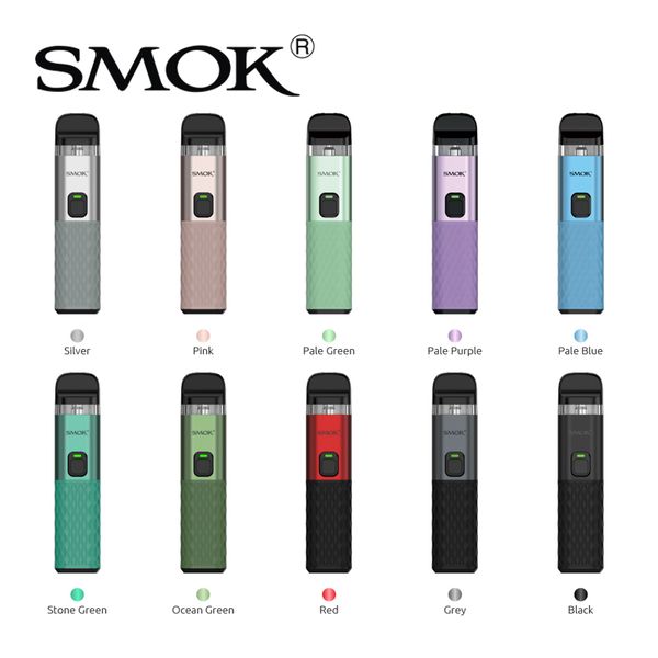 Smok Propod Kit Dispositivo Vape de 22 W Batería incorporada de 800 mah con 2 ml Novo 2X 0.8ohm Cartucho de cápsula MTL mallado Diseño a prueba de fugas 100% auténtico