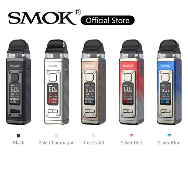 Smok RPM 4 Pod Kit 60W RPM4 Sistema Vape Batería incorporada de 1650 mAh Cartucho de 5 ml con bobinas de malla LP2 de 0,4 ohmios y 0,23 ohmios 100% auténticos