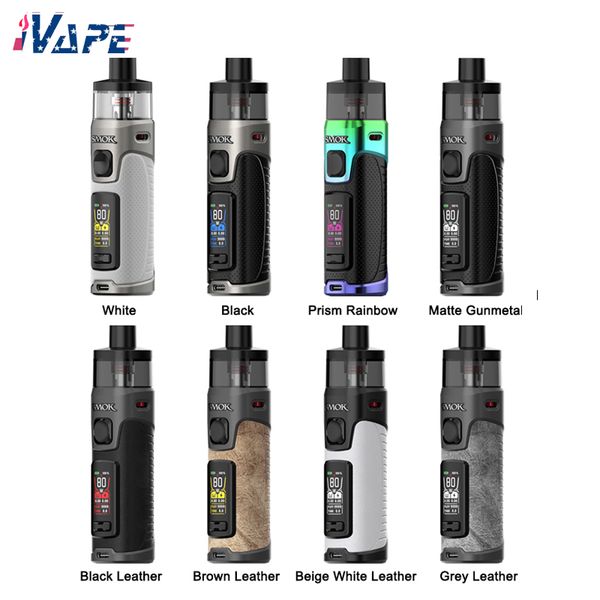 SMOK RPM 5 Pod Mod Kit 2000mAh 80W 6.5ml RPM 3 bobines à mailles remplissage par le haut flux d'air continu écran TFT 0.96 pouces