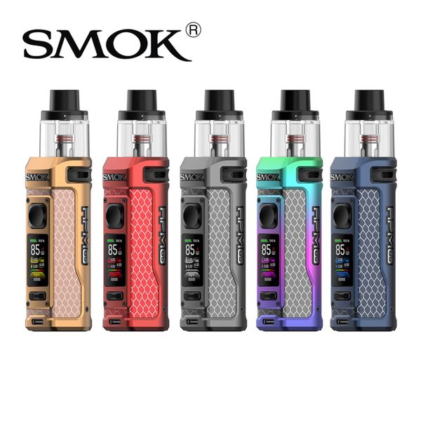 Kit Smok RPM 85 Pod de 6 ml avec dispositif de vape RPM85 Batterie intégrée de 3000 mAh Système de sécurité pour enfants 0,15 ohm 0,23 ohm Bobine de maille RPM3 100 % authentique