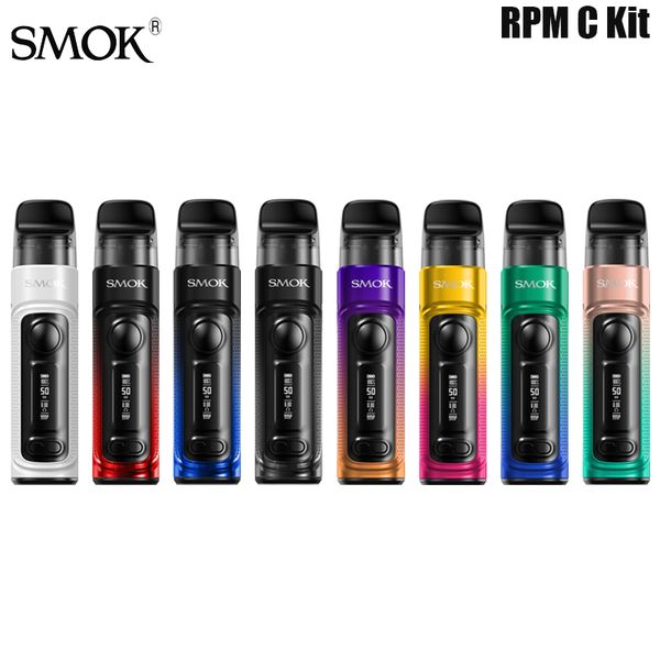 SMOK RPM C Pod Kit 1650mAh Batería 4ml Vacío RPM C Cartucho Fit RPM 2 Bobina Cigarrillo electrónico DL MTL Vaporizador Auténtico