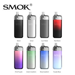 SMOK Tech247 Kit Système de pod 30W Dispositif de vape à flux d'air supérieur Batterie intégrée de 1800 mAh avec cartouche visible de 4 ml Tech 247 0,6 ohm 0,8 ohm M-Coil maillé 100% authentique