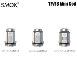 SMOK TFV18 Mini Bobina V18-Mini 0.2ohm 0.3ohm Cabeza mallada para Fortis Kit 3pcs / Pack Vape E-cigarrillo Auténtico