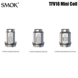 SMOK TFV18 Mini Coil V18-Mini 0.2ohm 0.3ohm Meshed Head voor Fortis Kit 3 stks/pak Vape E-sigaret Authentieke