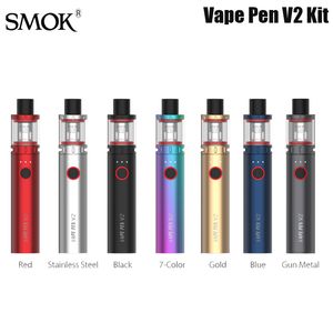 SMOK VAPE PEN V2 Kit 60 W 1600 mAh batterie 3 ml réservoir maille 0,15 ohm bobine DC 0,6 ohm vaporisateur de cigarette électronique authentique