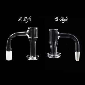 Fumée A B Style Pleine Soudure Bord Biseauté Terp Slurper Quartz Banger Clous Avec Joints Mâles Femelles Convient Pour Bongs D'eau En Verre