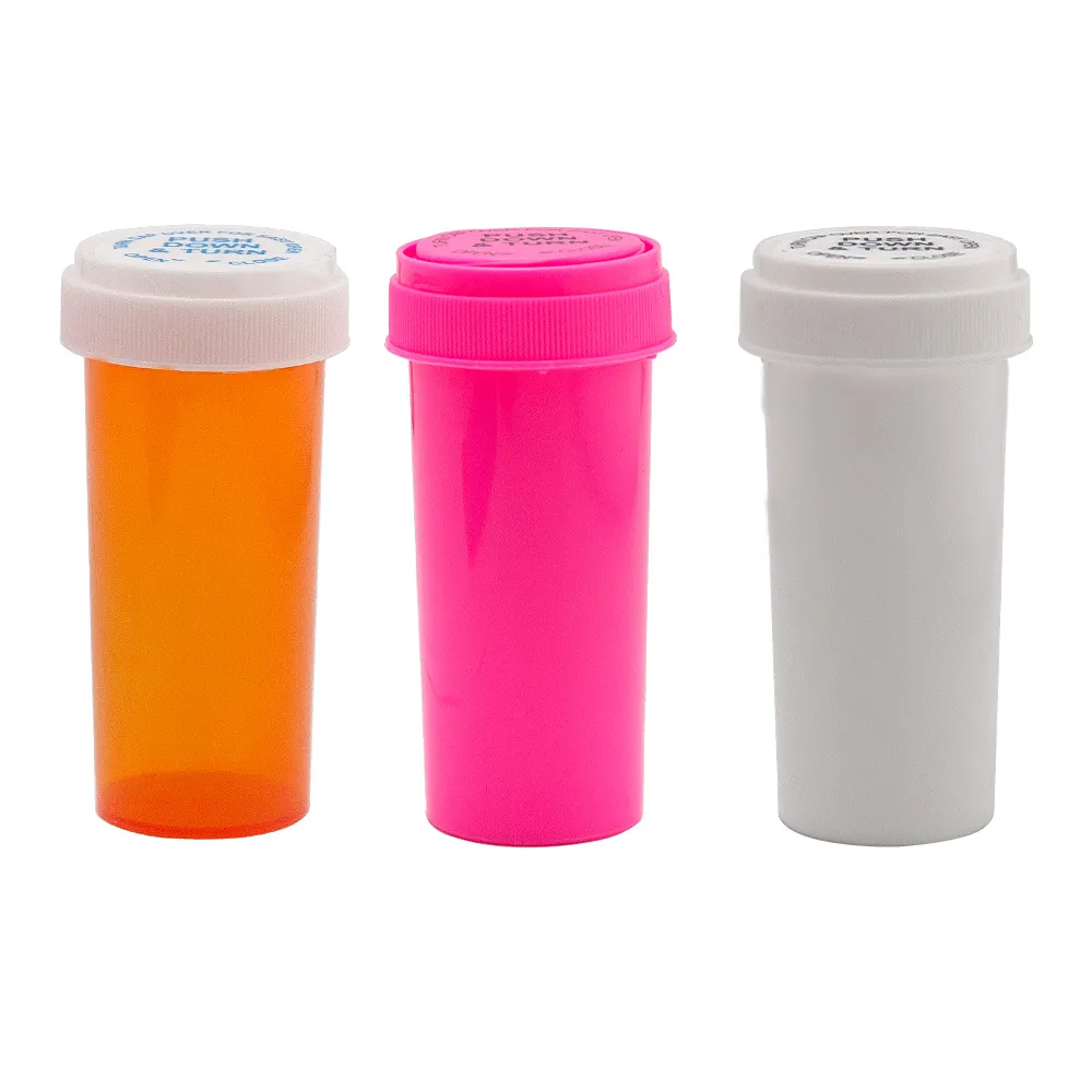 Smoke Accessories cigarette Turn Vial Container Acrylic Plastic Herb Storage Stash Jar Pill Bottle Case Tobacco Box Herb Container Smoking Water Pipes Bong