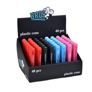 Accessoires de fumée Boîte complète 4 couleur 1 boîte 48pcs en plastique étanche à air cachette tube de tube