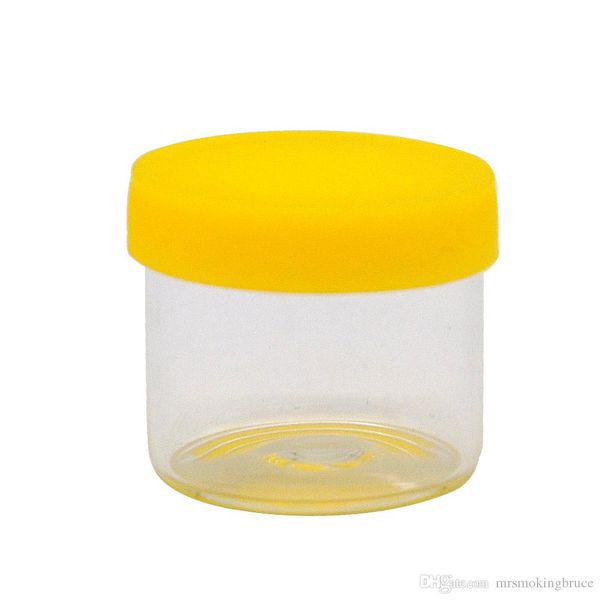 accessoires pour fumeurs magasin de fumée 8ML Verre FDA Silicone Jar Wax Oil Dab Concentrate Container Stockage Crème Non Stick Glass Box bong