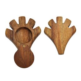 rookaccessoire rookwinkel houten tabakspijpen 5 gewricht houten palmvorm sigaretten rollende kegel rookpijp met stash case