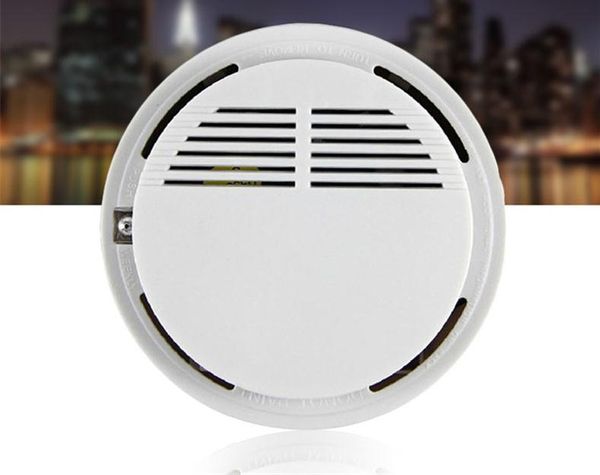 Detector de humo Sistema de alarmas Sensor Alarma de incendio Detectores inalámbricos separados Seguridad para el hogar Alta sensibilidad LED estable W 85DB 9V BateríaSN2148