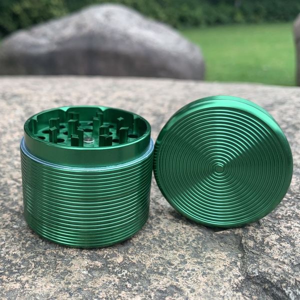 kit de fumée 63mm 4 niveaux broyeur d'herbes en alliage d'aluminium Autres accessoires pour fumeurs Fil à vis brise-cigarette en métal broyeur de fumée