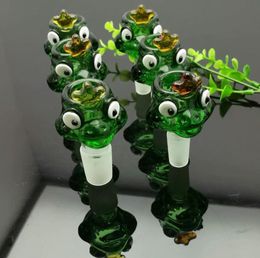 Tuyaux de fumée Hookah Bong Glass Rig Oil Water Bongs Ensemble de fumer à bulles de verre vert