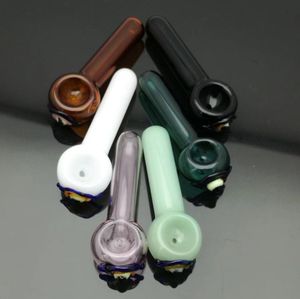 Tubos de humo Hookah Bong Glass Rig Oil Water Bongs Colored Eye Glass Pipe