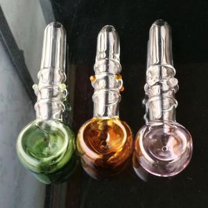 Tuyaux de fumée Hookah Bong Glass Rig Oil Water Bongs 3 ronds de tuyaux de points colorés